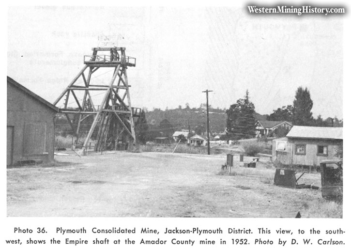 Plymouth Consolidated Mine, Jackson-Plymouth District