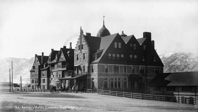 History Of The Antler Hotel In Colorado Springs Colorado Western   OriginalAntlersHotel 