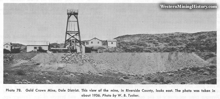 Gold Crown Mine, Dale District