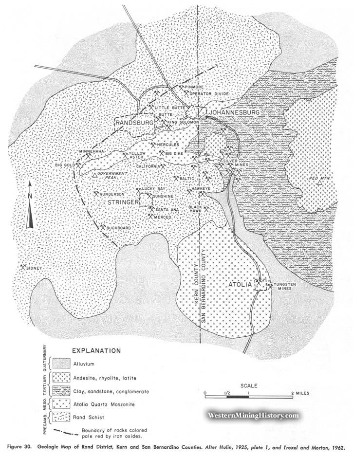 Geologic Map of the Rand District, Kern and San Bernardino Counties