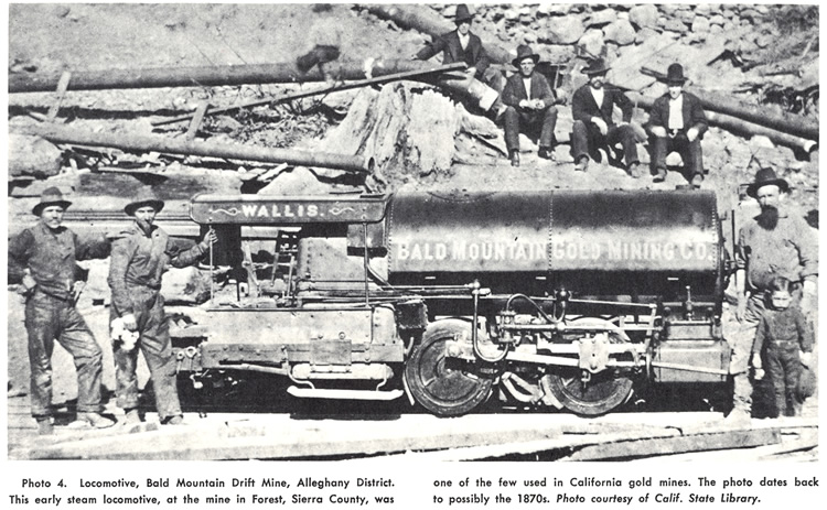 Locomotive, Blad Mountain Drift Mine, Alleghany District