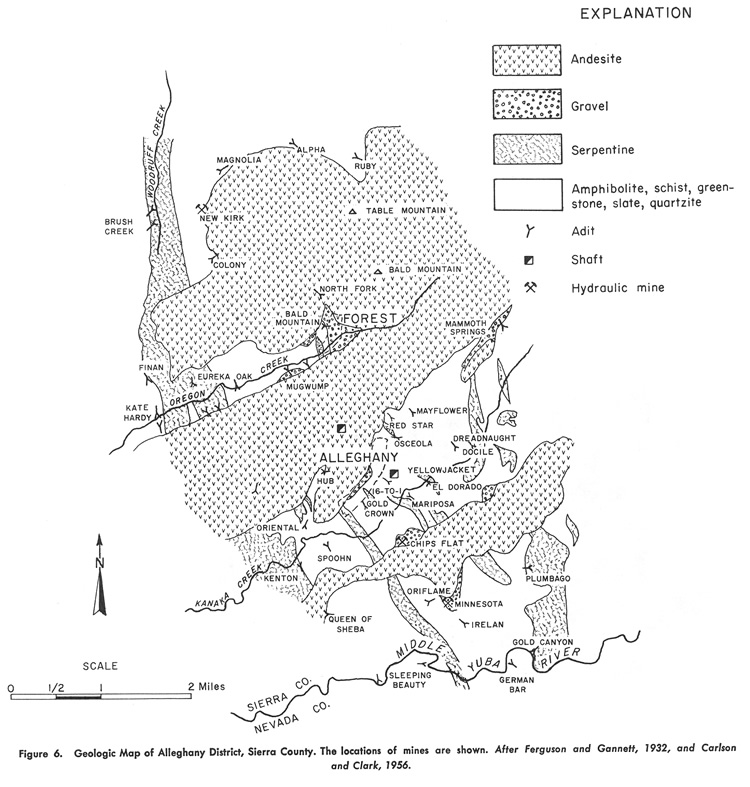 Geologic Map of Allegany District