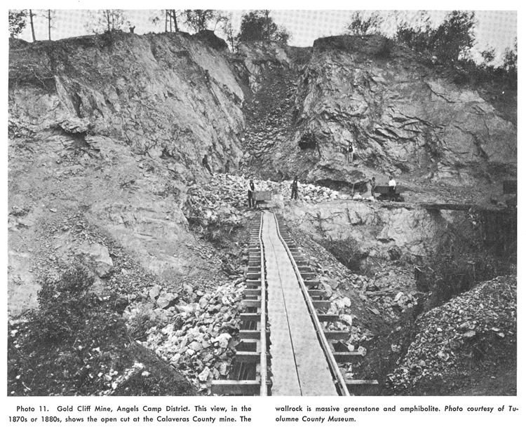 Gold Cliff Mine, Angels Camp District