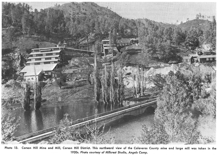 Carson Hill Mine and Mill, Calaveras County, California