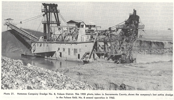 Natomas Company Dredge No. 8, Folsom District