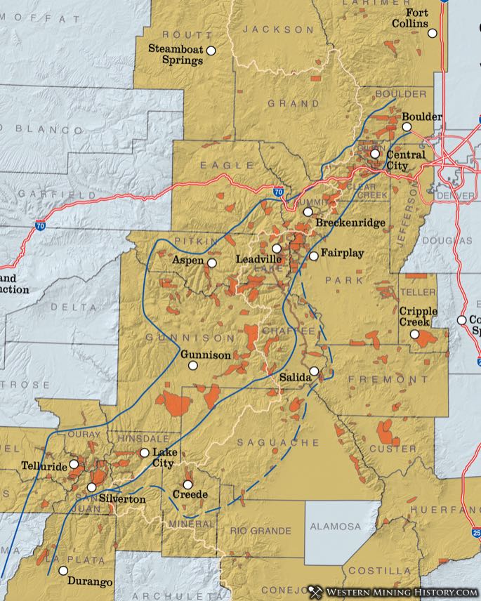 Colorado mining districts