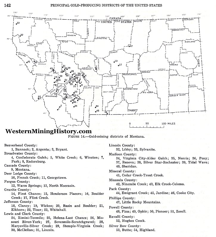 Montana Gold Production