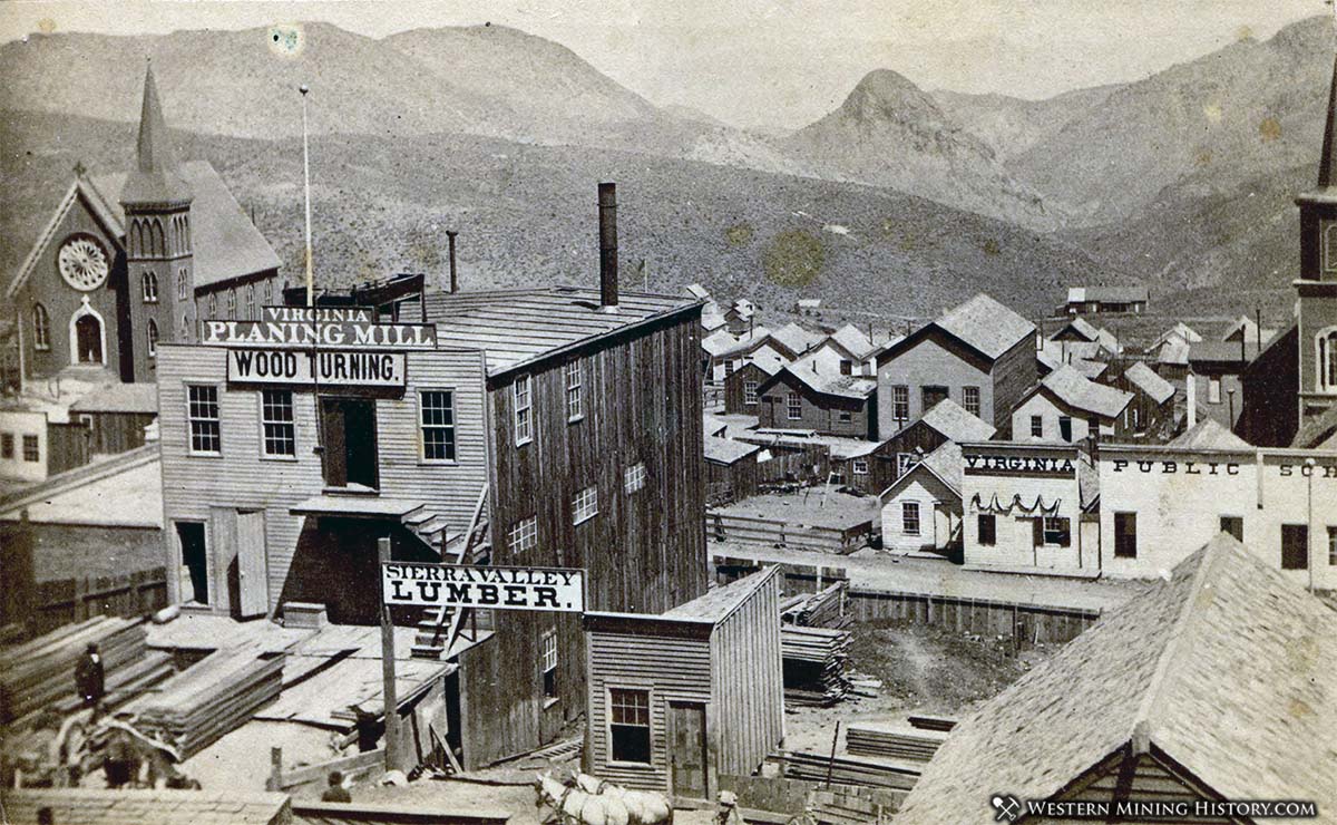 Six-Mile Canon, from C Street, Virginia City