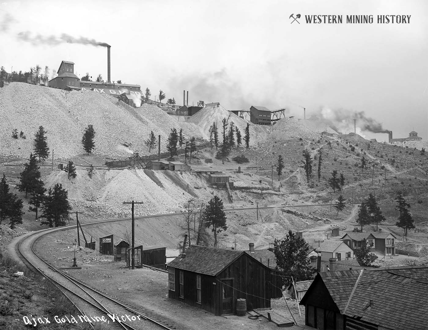 Ajax Mine at Victor Colorado ca. 1905