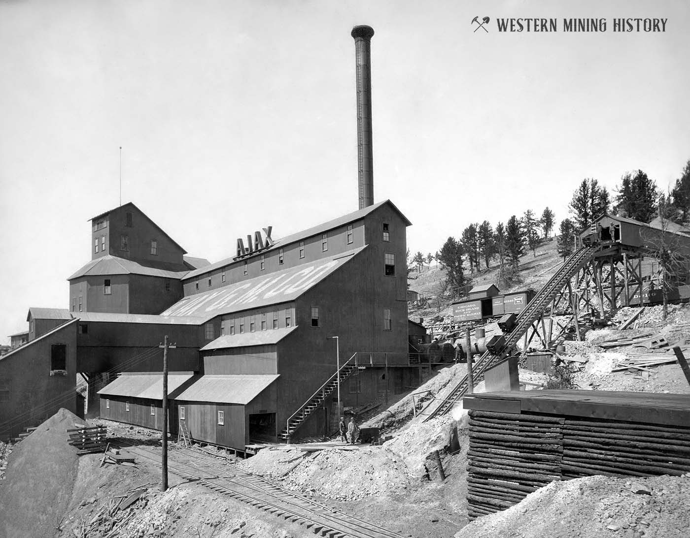 Ajax Mine at Victor, Colorado ca. 1905