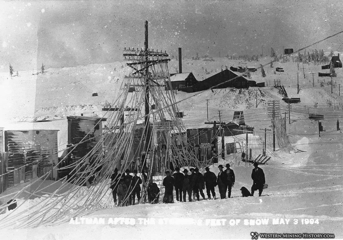 Altman buried in snow May 3, 1904
