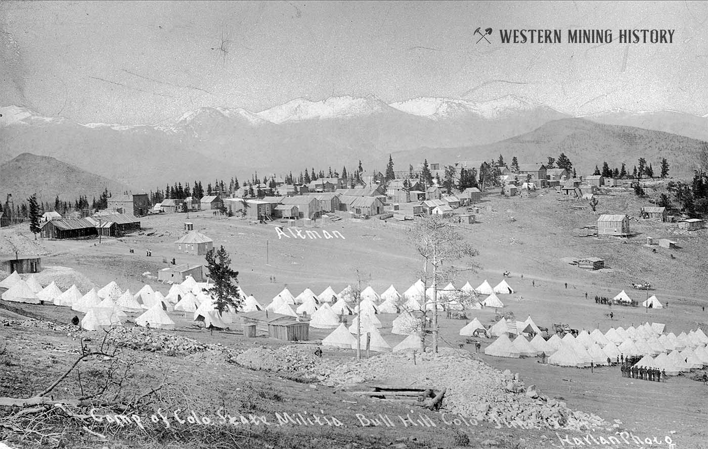 Camp of the Colorado State Militia - Altman Colorado 1894