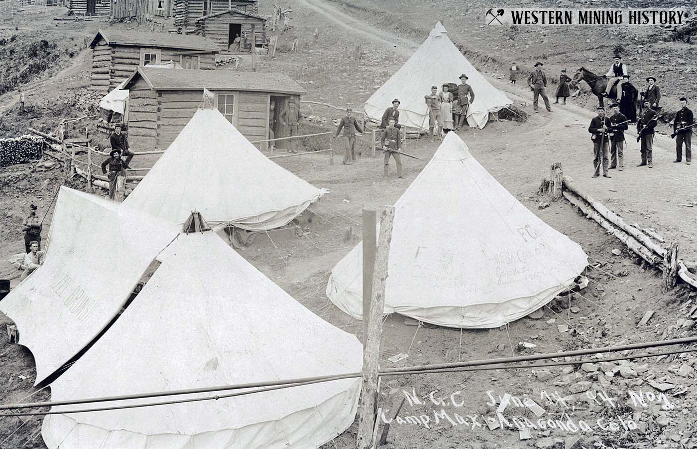 Camp Max - National Guard camp at Anaconda, Colorado 1894