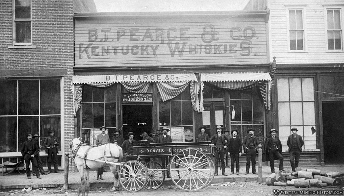 B.T. Pearce & Co. Kentucky Whiskies - Aspen, Colorado 1880s