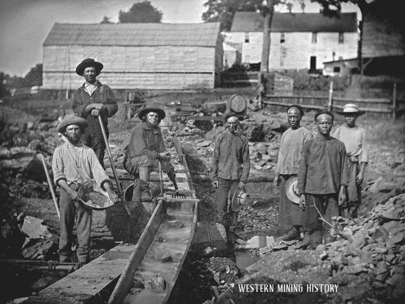 Placer miners at Auburn Ravine ca. 1852