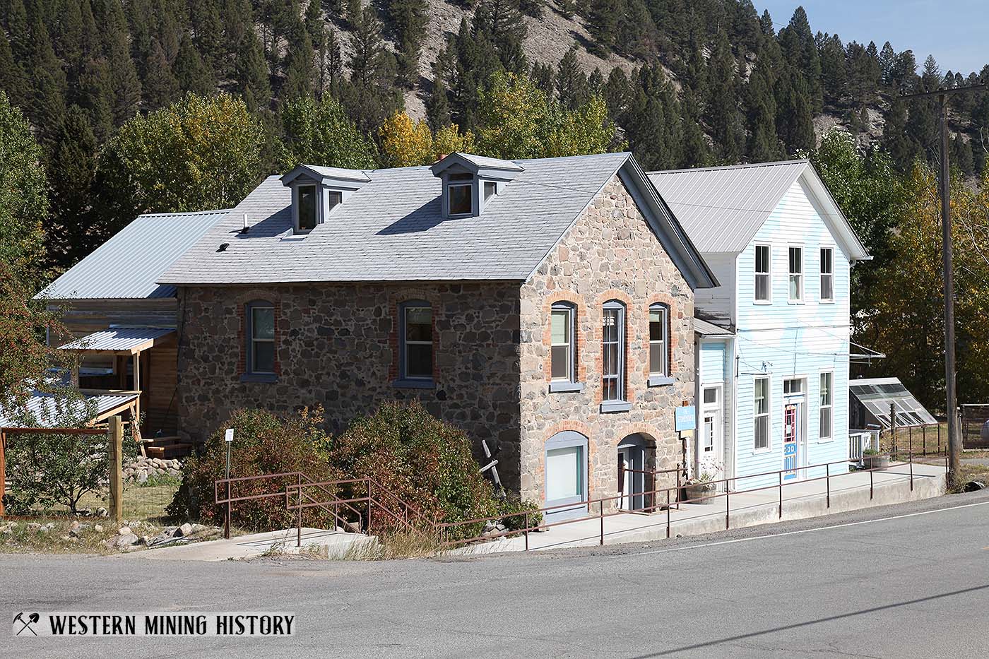 Historical buildings at Basin Montana