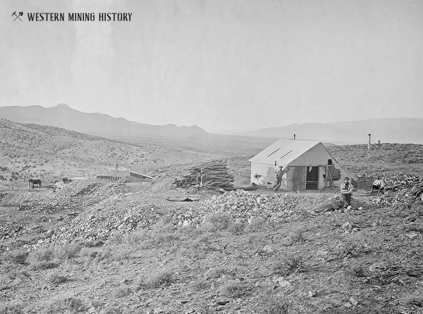 Shaft of the Arizona Mine - Blemont, Nevada 1871