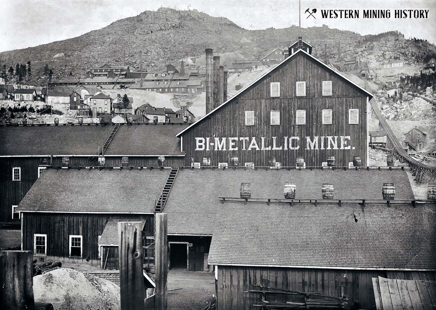 Bi-Metallic shaft house at Granite, Montana ca. 1890-1892