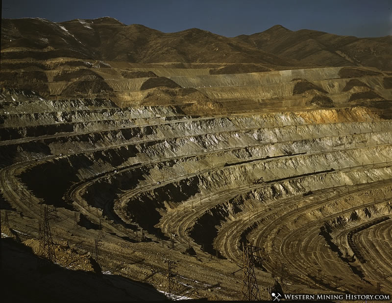 Utah Copper Company Open-Pit Mine 1942