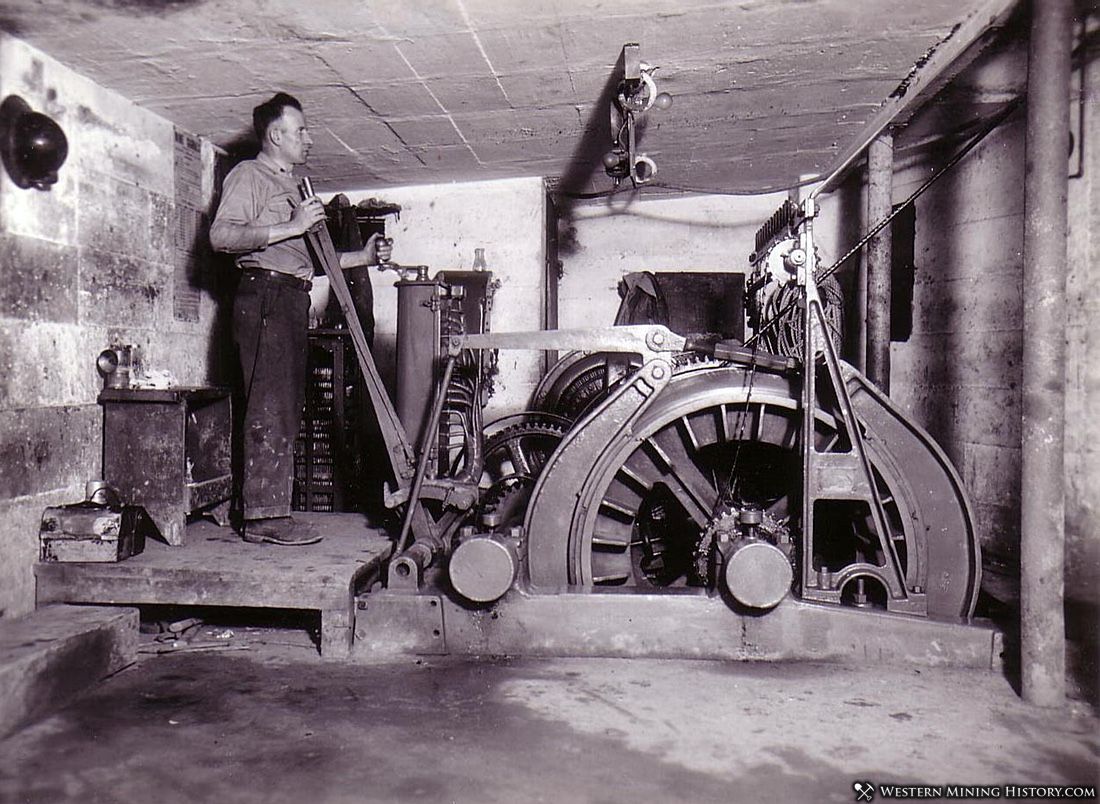  US mine hoist operator - Bingham Utah ca. 1930