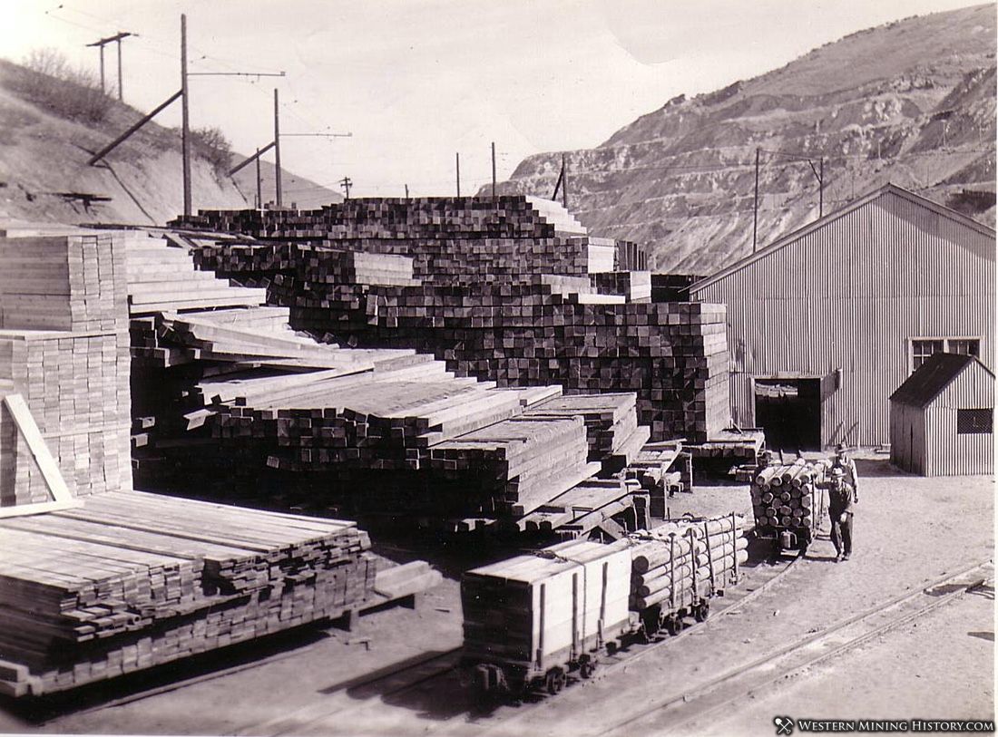 US mine lumber yard - Bingham Utah ca. 1930