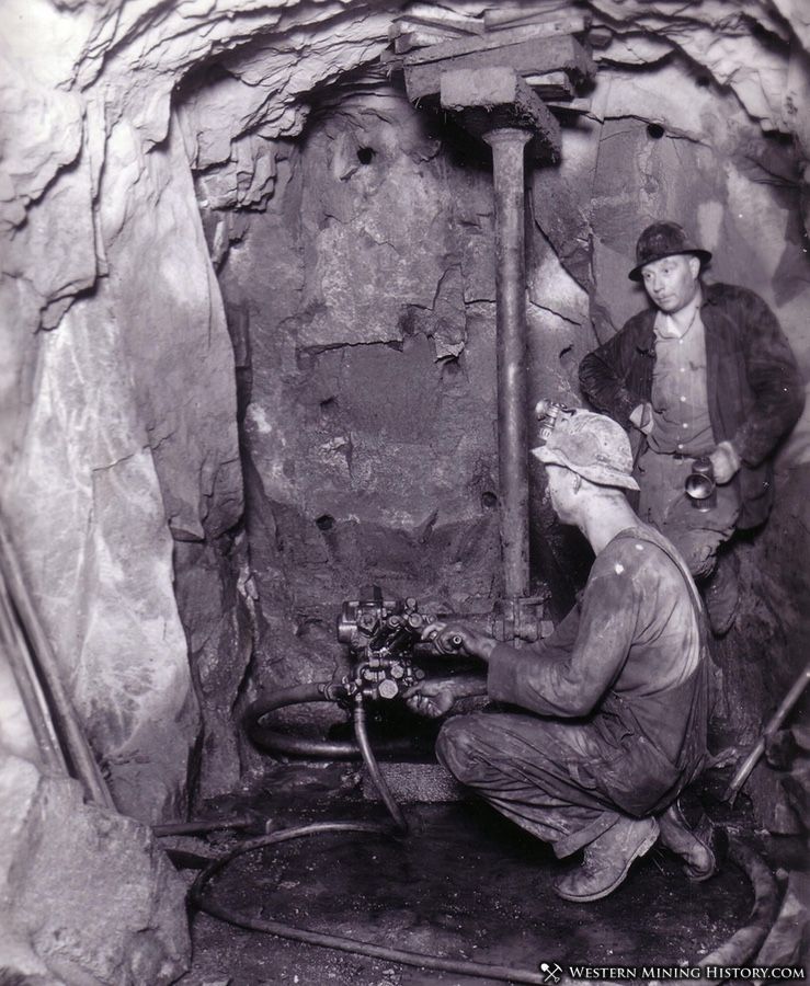 Drilling in the US Mine - Bingham Utah ca. 1930