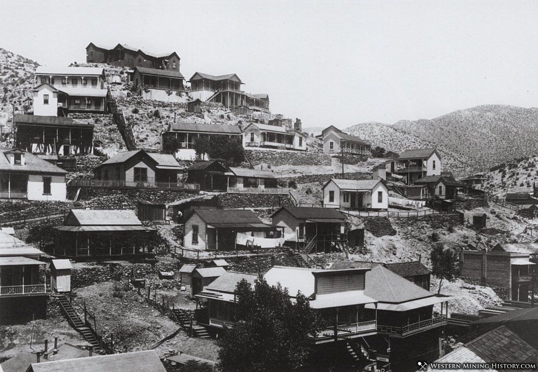 A terraced Bisbee neighborhood in 1905