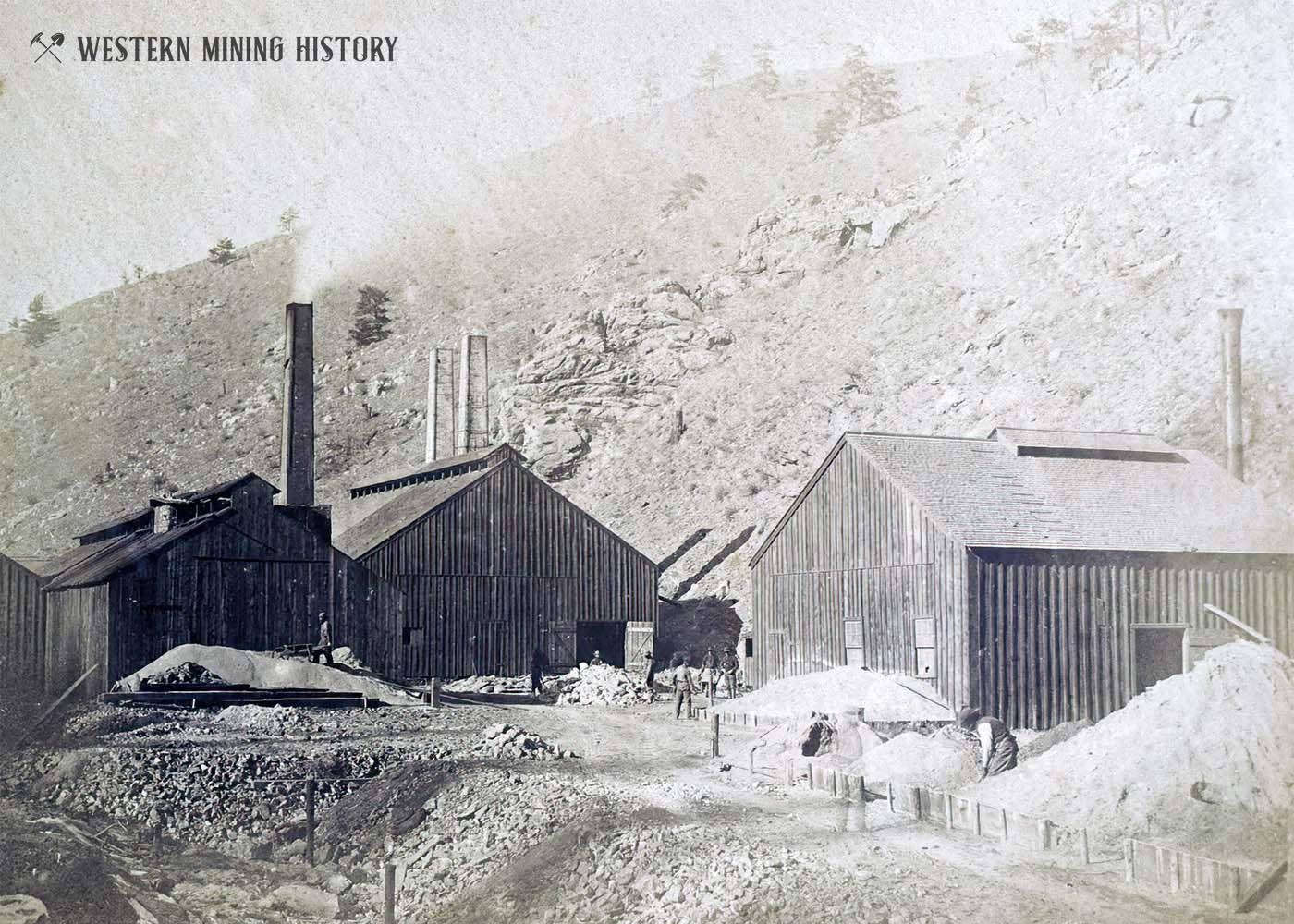 Professor Hills Smelting Works at Black Hawk, Colorado ca. 1868