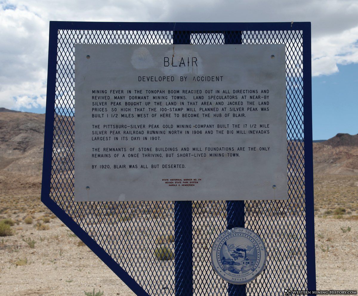 Blair Nevada Historical Marker