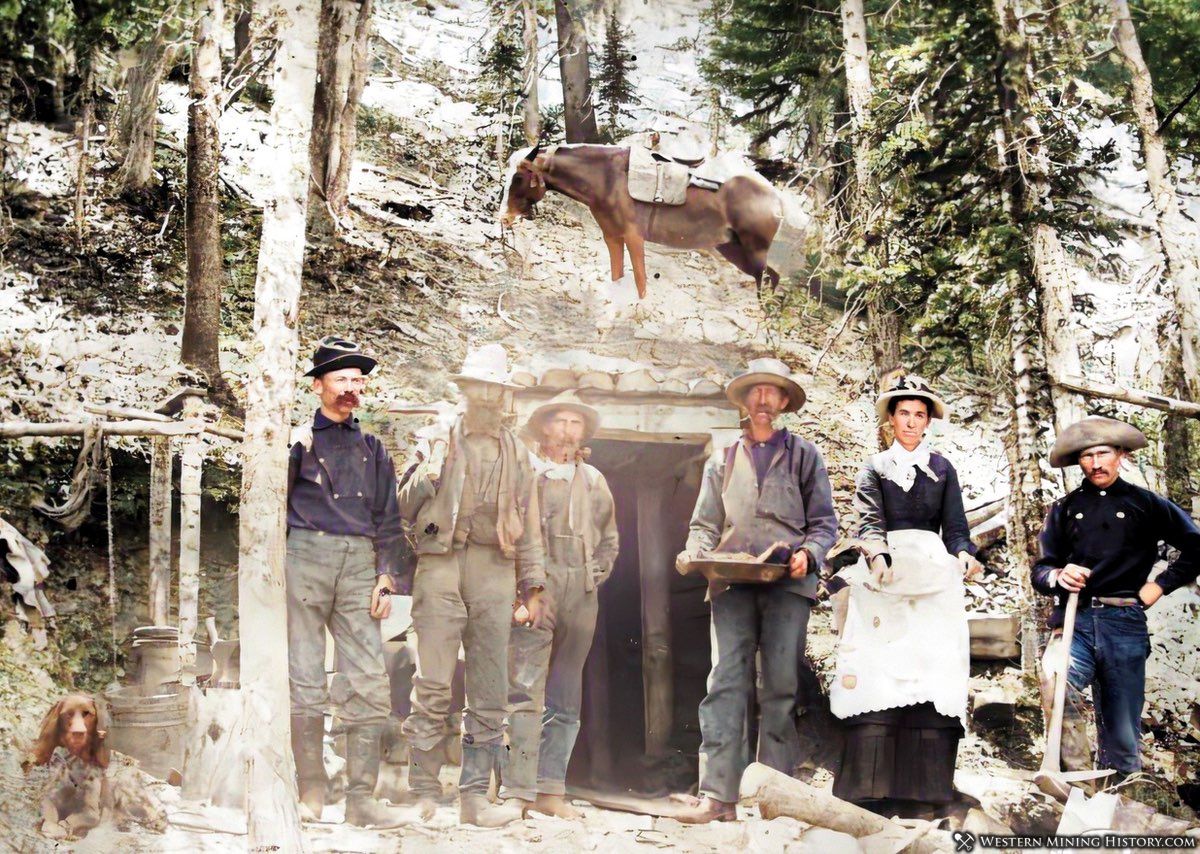 Boss Mine at Breckenridge, Colorado 1880s (enhanced image)