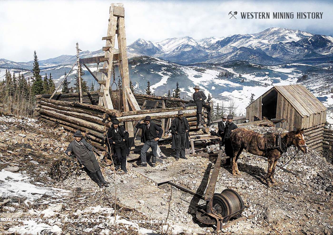 Buena Vista Mine at Altman ca. 1893 (colorized)