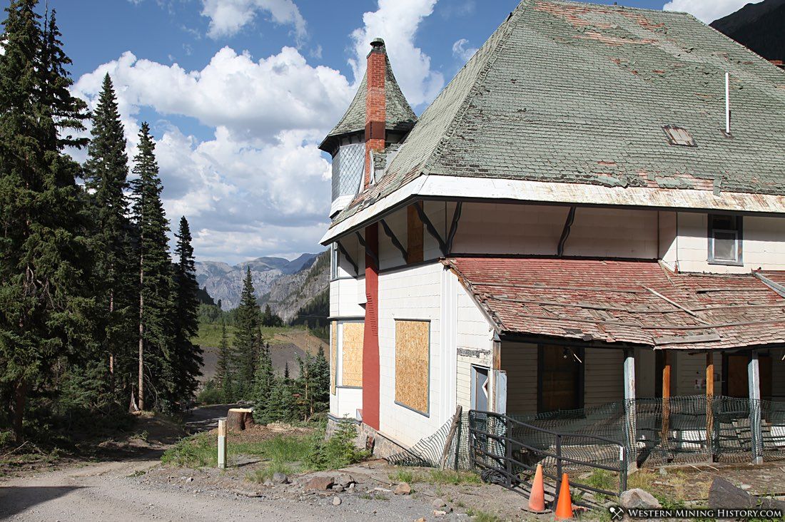 The old superintendent's office at the Camp Bird mine