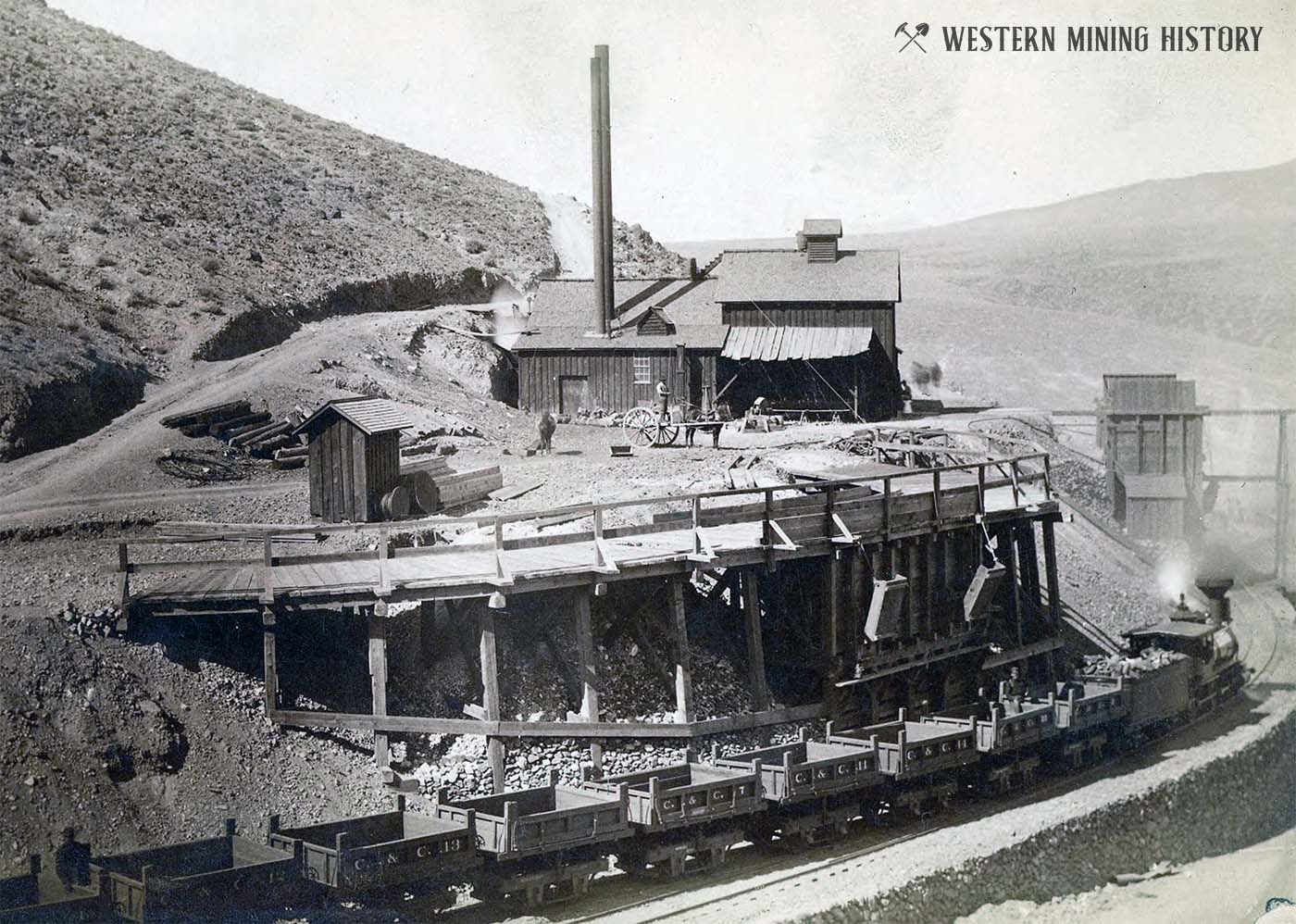 Northern Belle Mine at Candelaria, Nevada ca. 1880