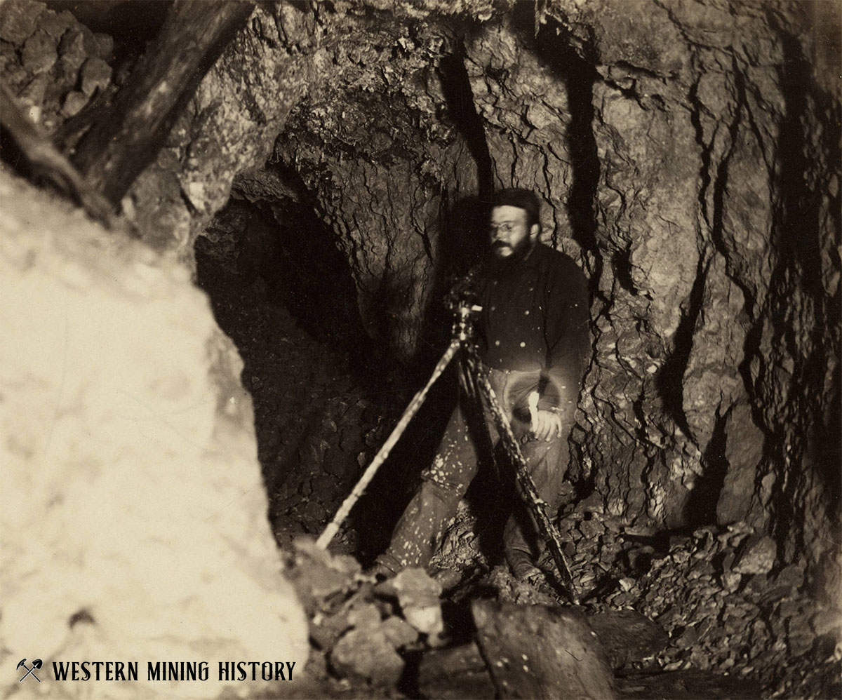 Mine surveyor James B. Cross - Candelaria, Nevada ca. 1900