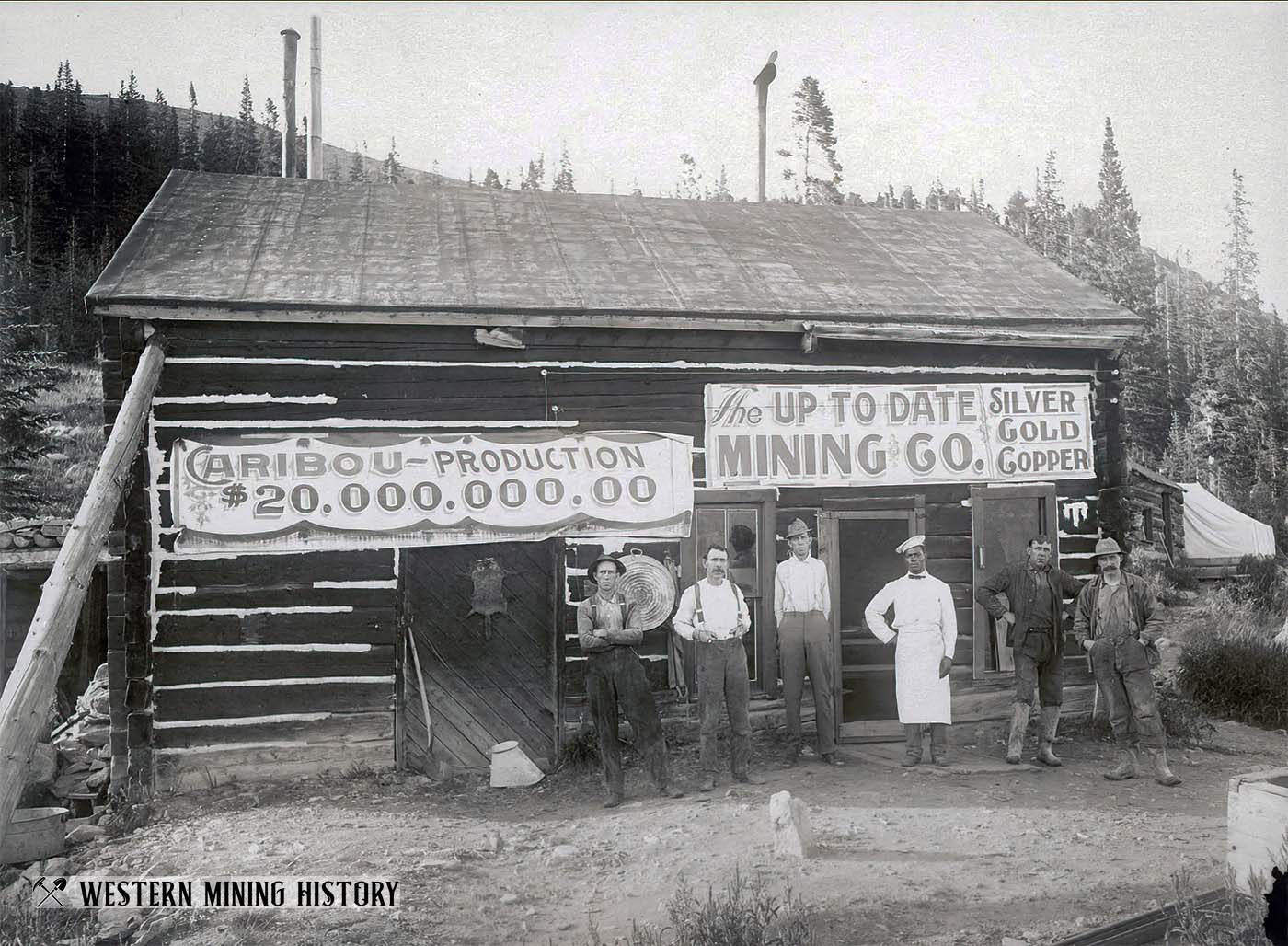 Up To Date Mining Co. at Caribou, Colorado ca. 1912