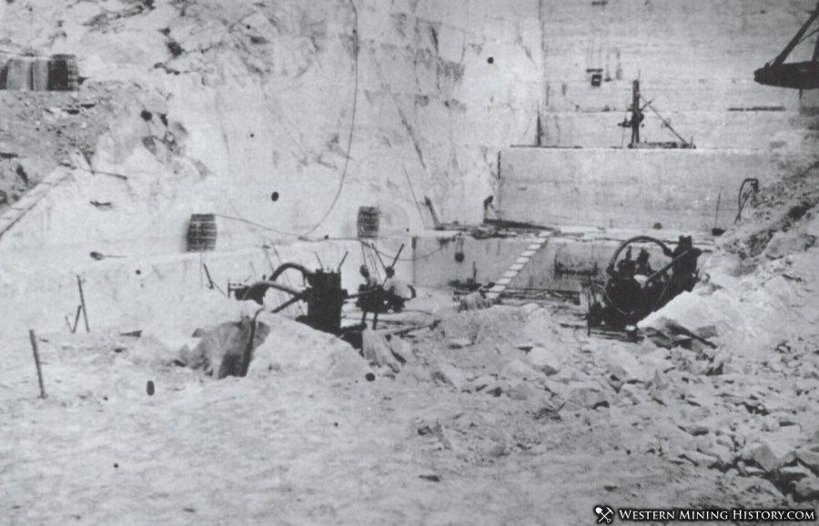 Carrara, Nevada marble quarry 1913