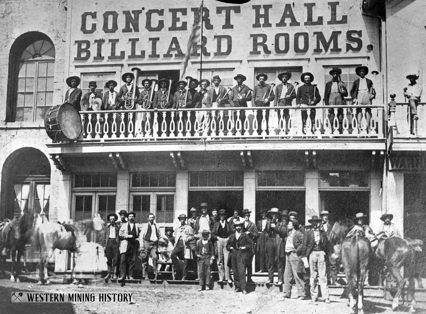 Concert hall at Central City, Colorado 1872