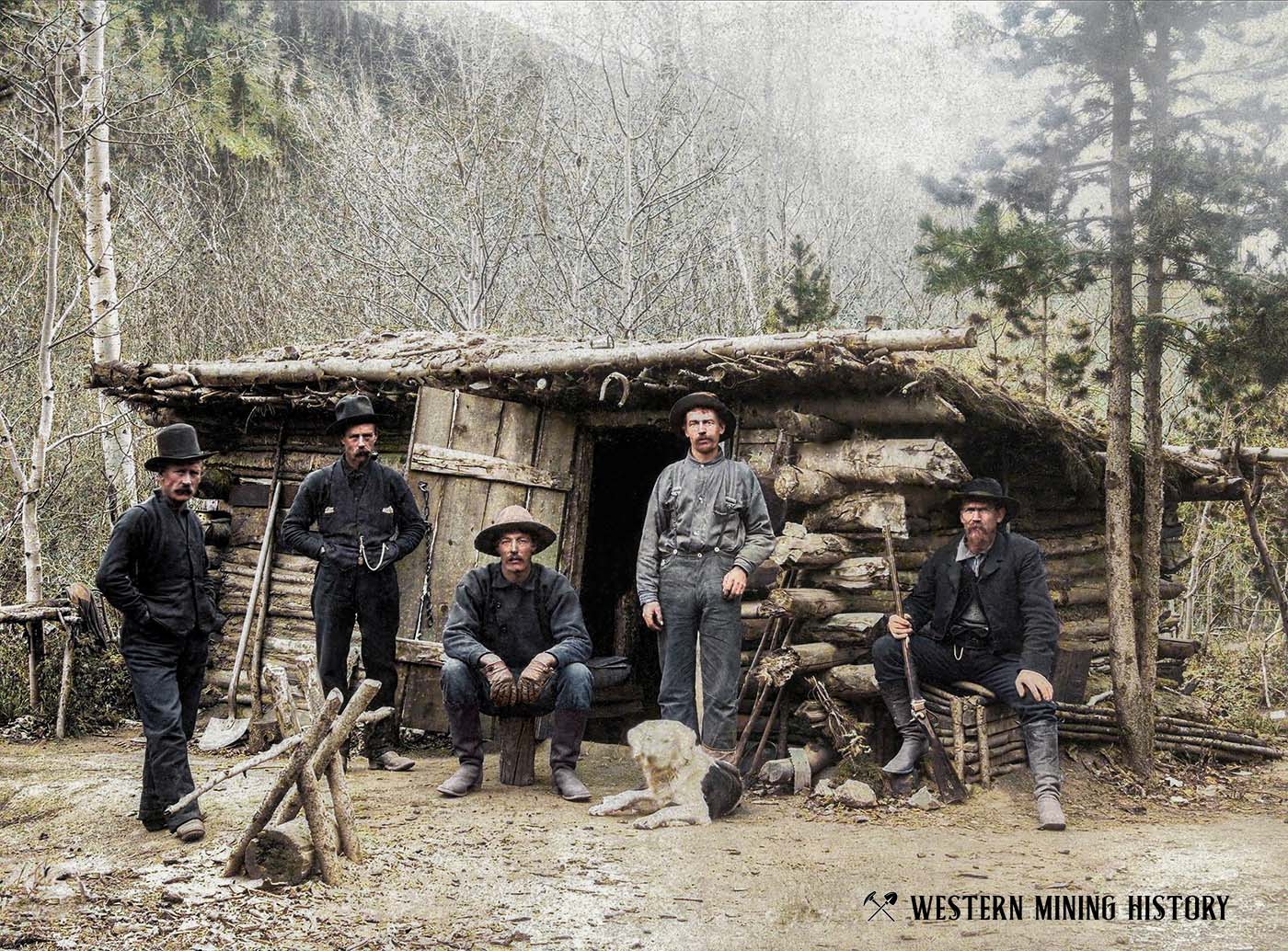 Miner's Cabin somewhere in Colorado ca. 1890 (colorized)
