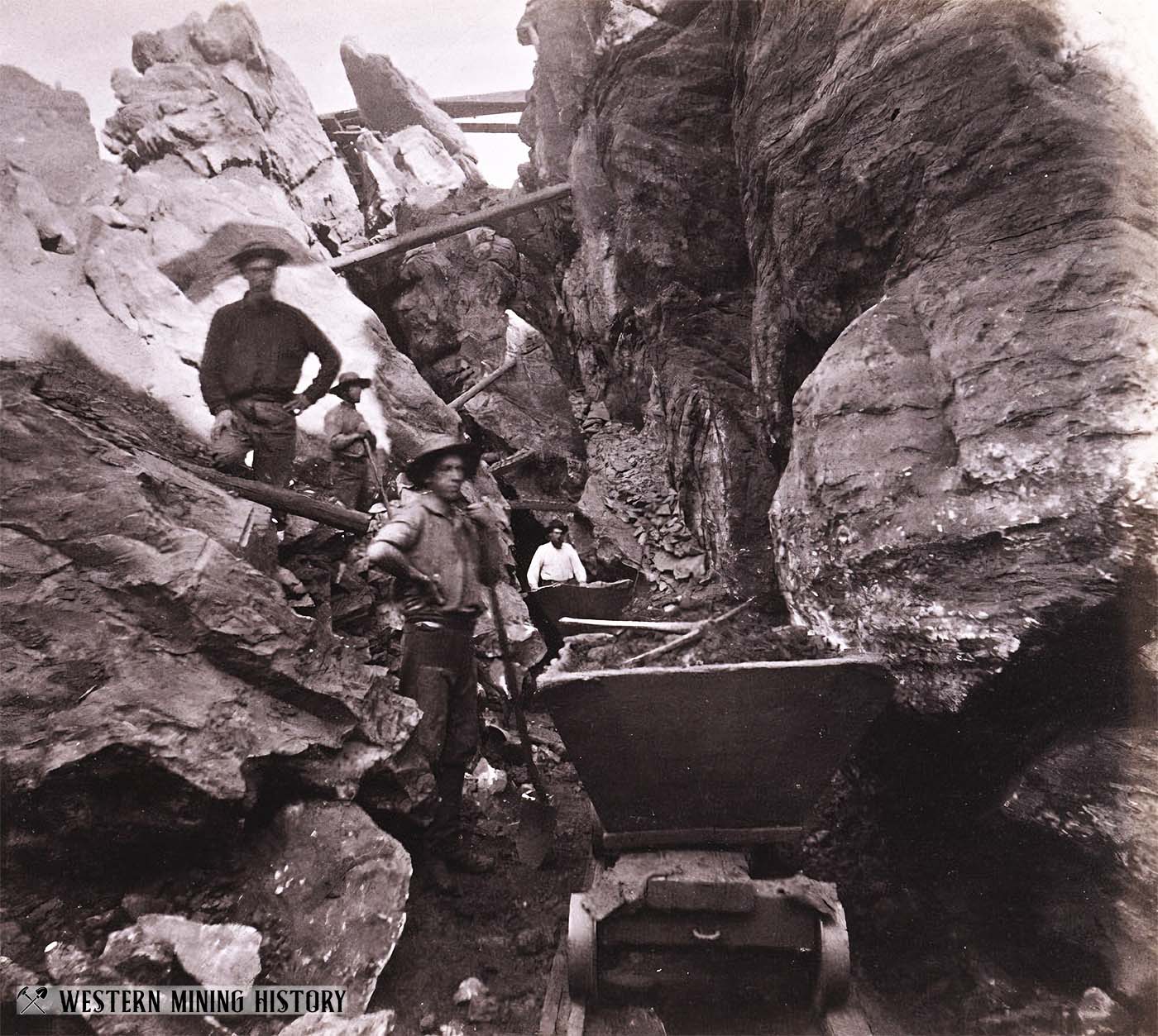 Placer mining operation - Columbia, California 1860s