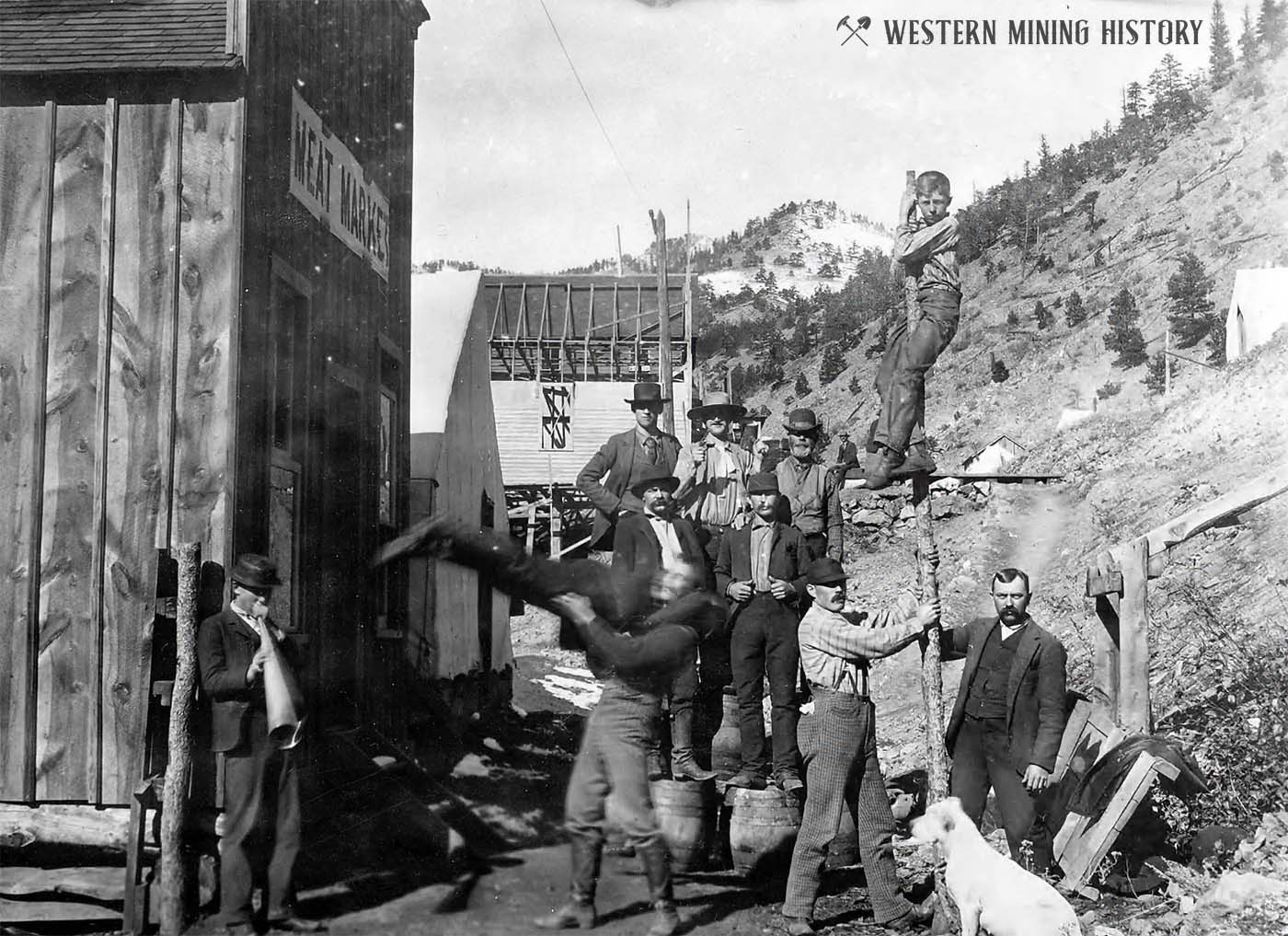 Locals having fun at Copper Rock 1892