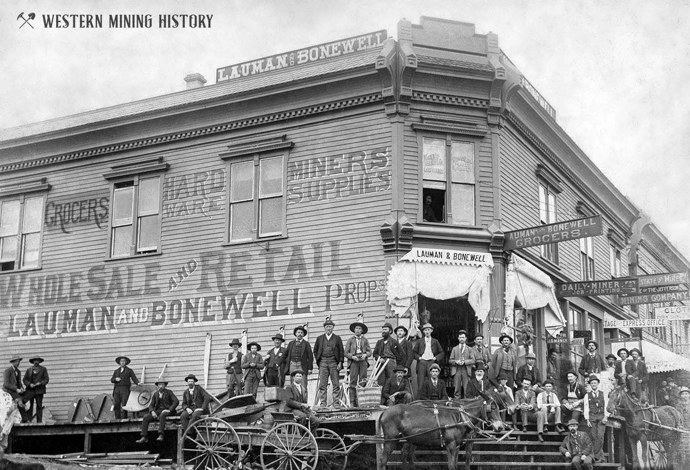 Lauman and Bonewell merchants - Cripple Creek, Colorado 1892