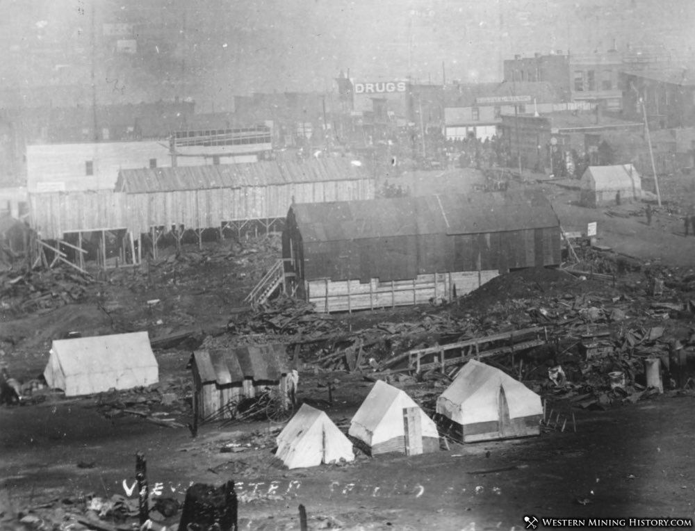 Aftermath of the April 1896 Cripple Creek fire