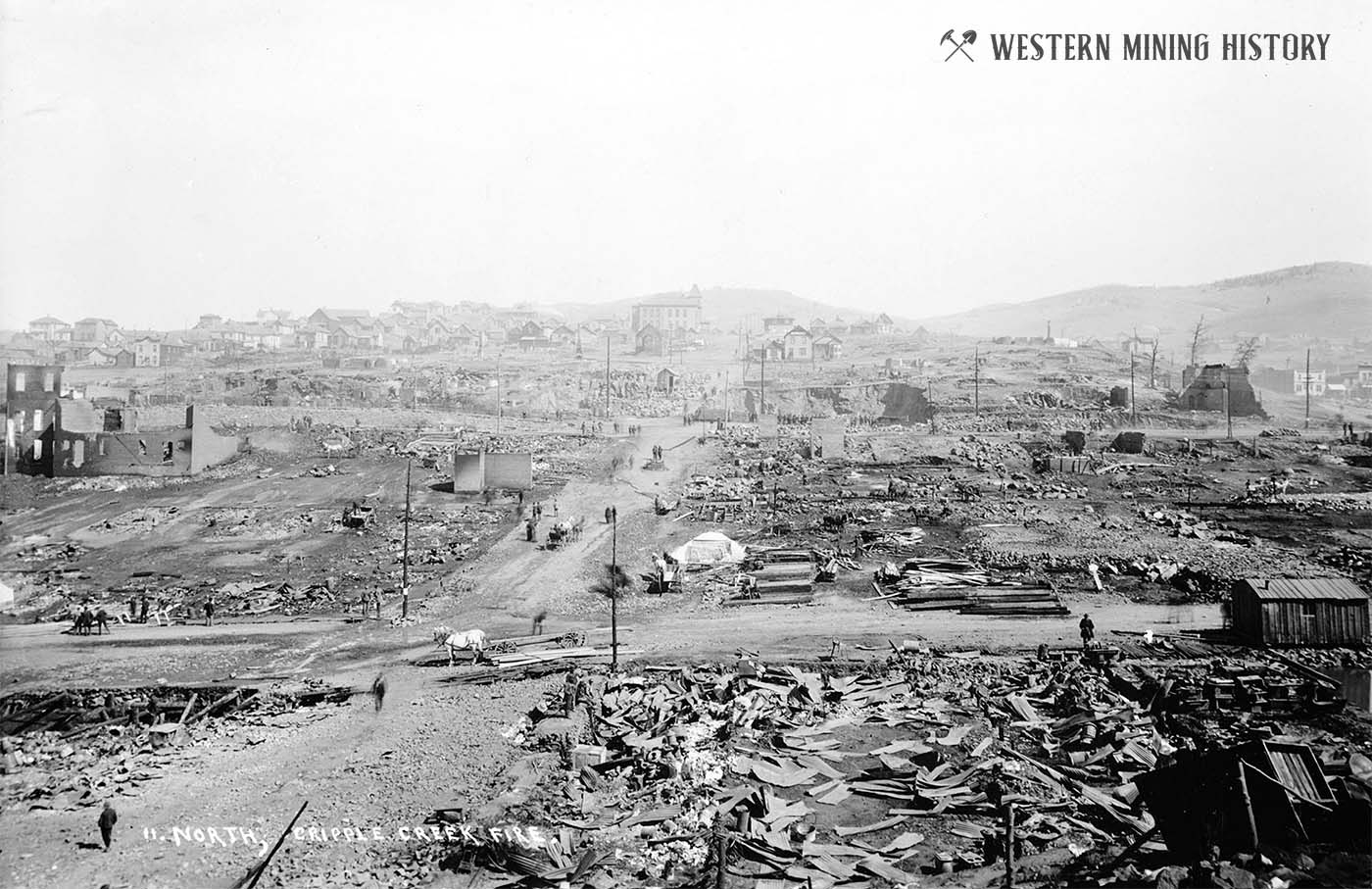 Aftermath of the 1896 Cripple Creek fire