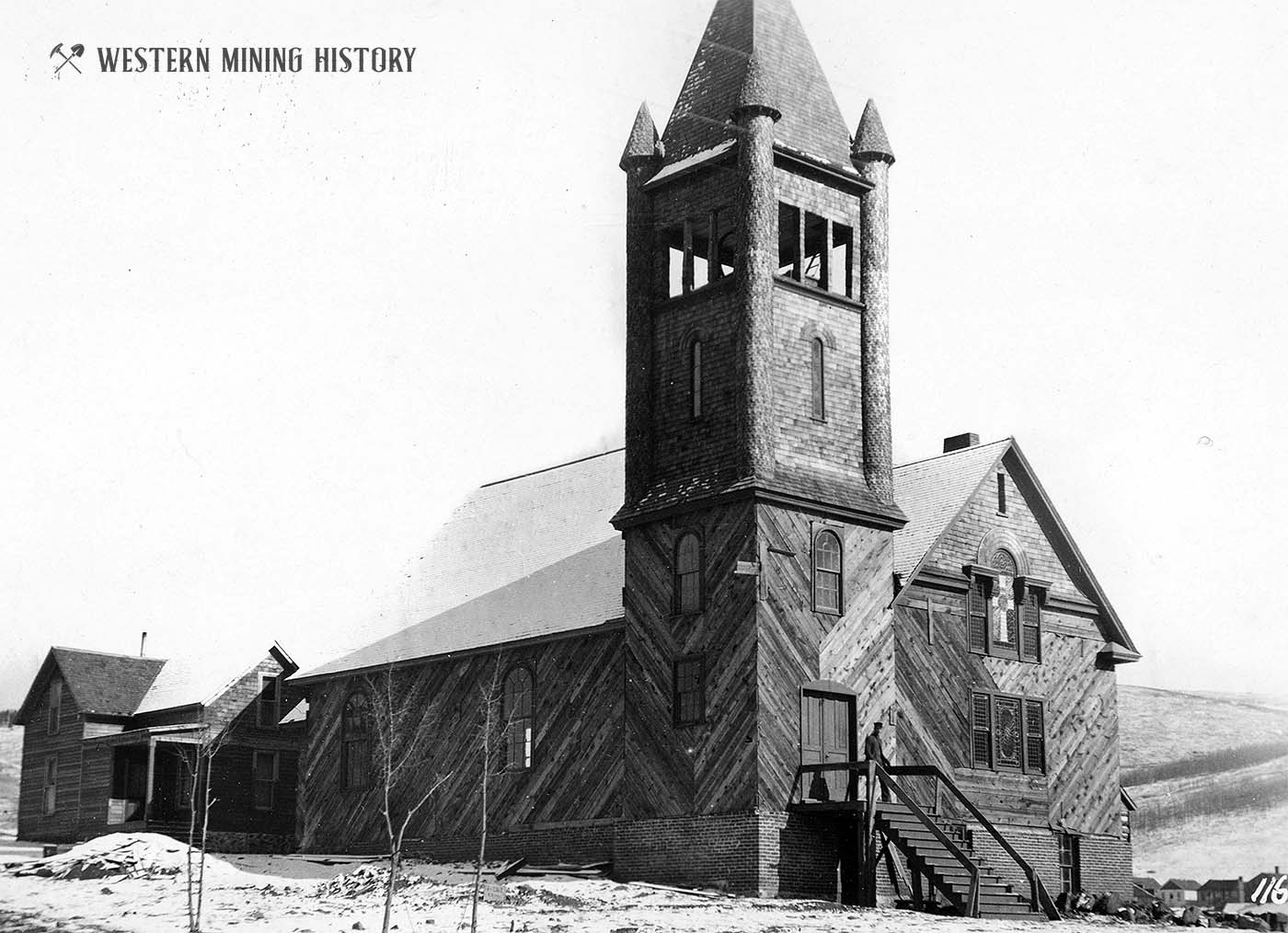 Catholic Church at Cripple Creek, Colorado ca. 1890s