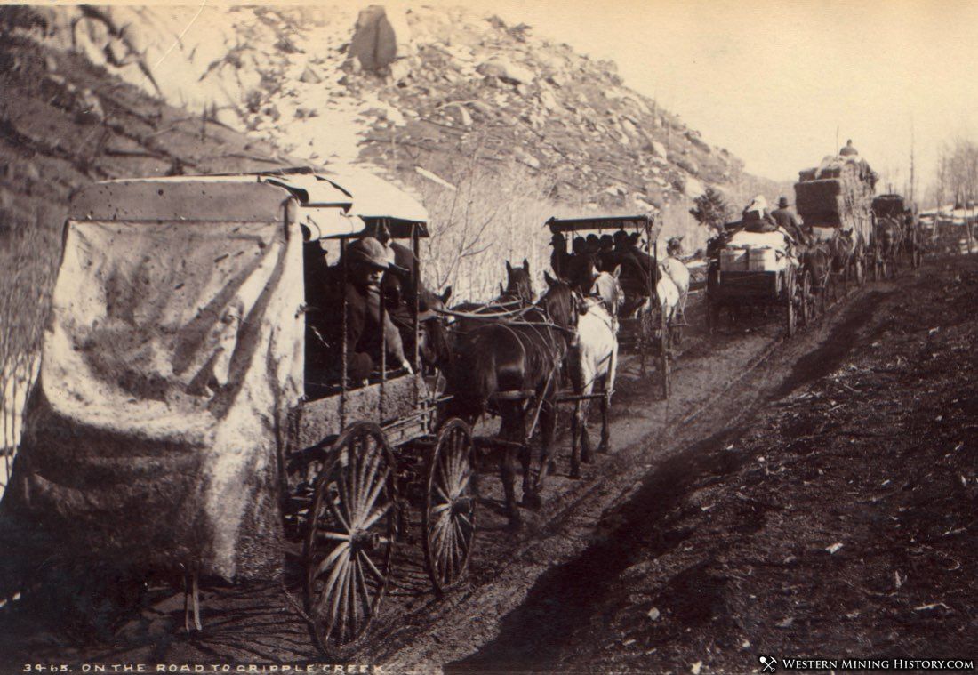 Stagecoaches on the Road to Cripple Creek