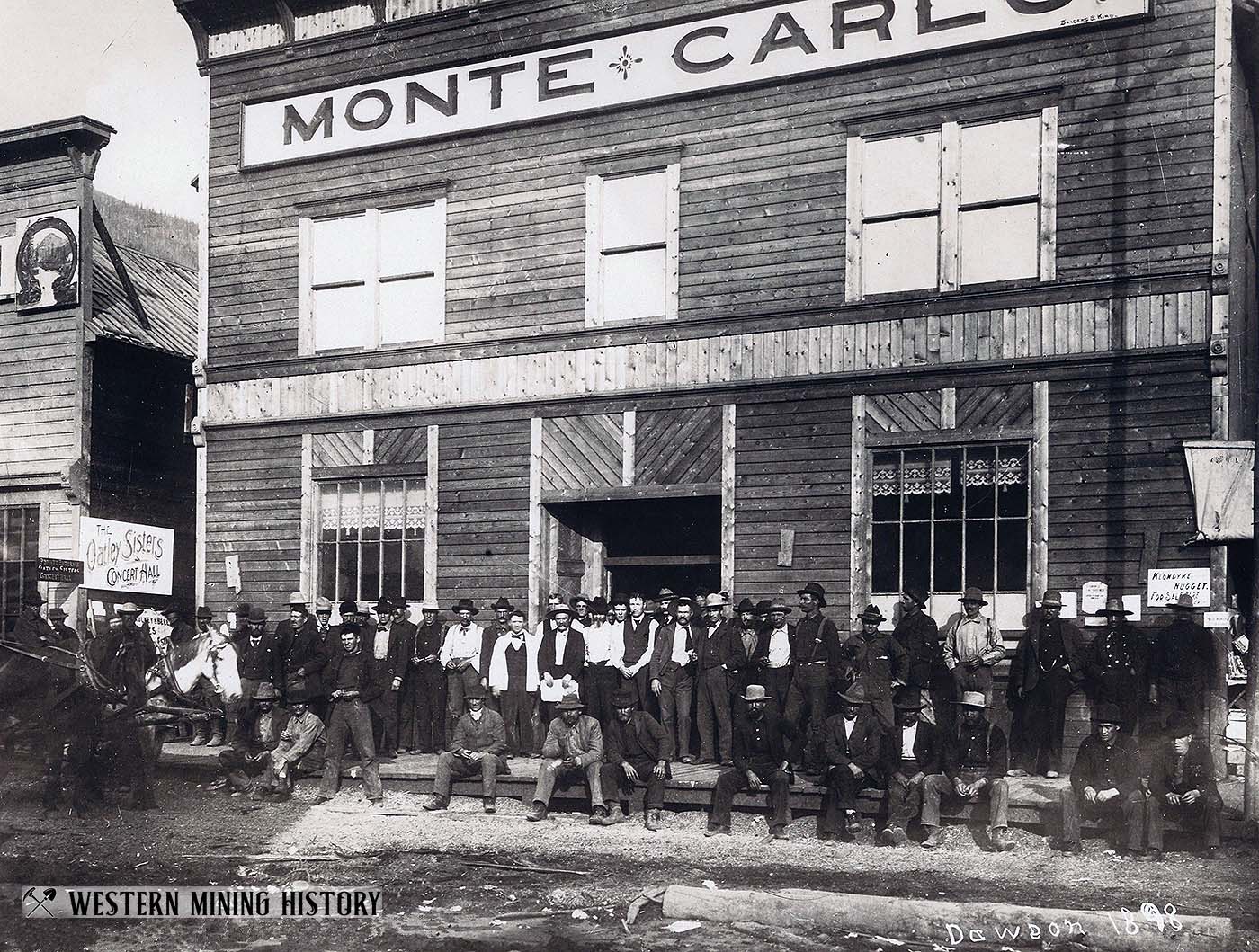 Monte Carlo saloon, gambling hall, and theater - Dawson City 1898