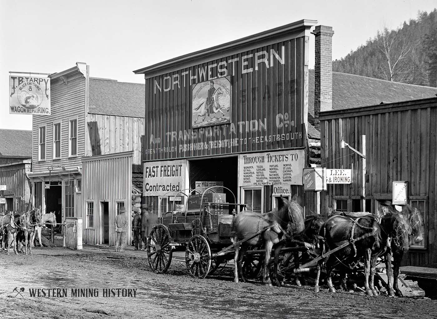 Express office at Deadwood, Dakota Territory 1877