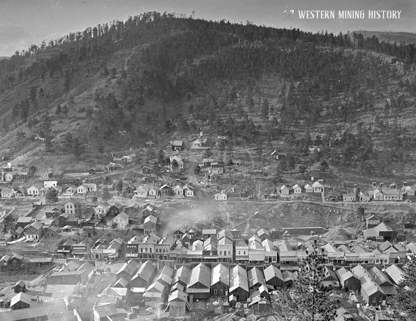 View of Deadwood from Signal Hill 1877