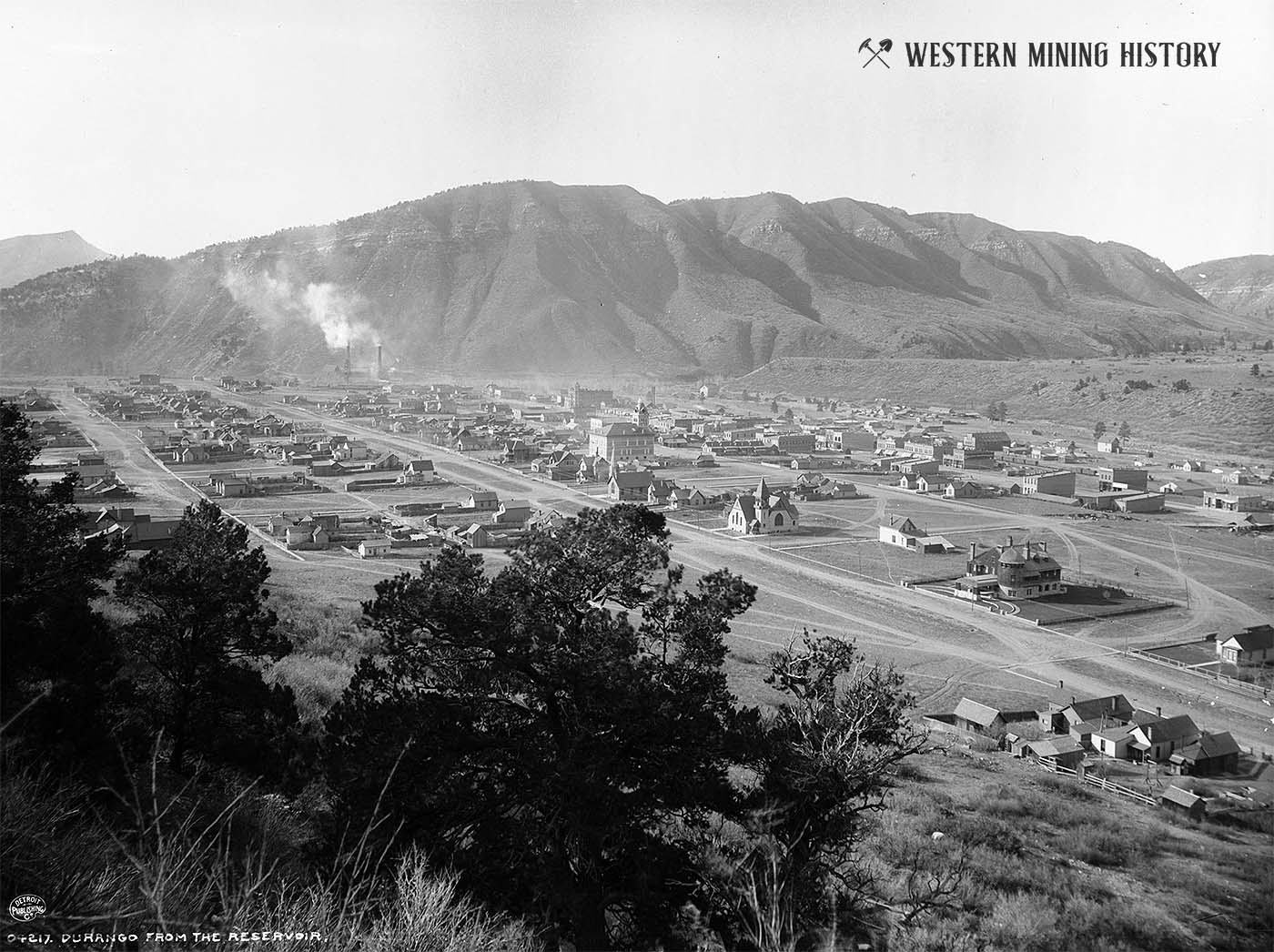 View of Durango from the city reservoir ca. 1890