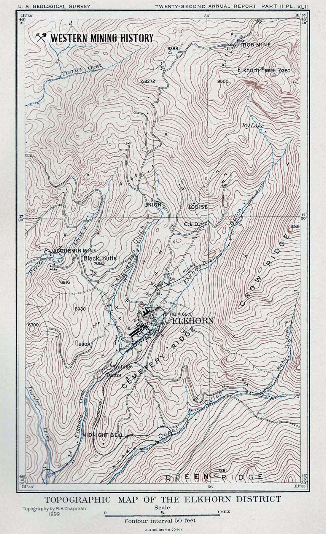 Elkhorn District Map 1900